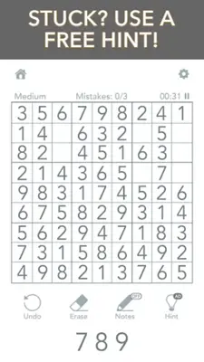 Sudoku android App screenshot 1